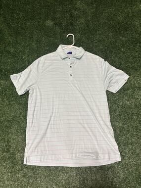Blue And White Footjoy Golf Polo Size Large